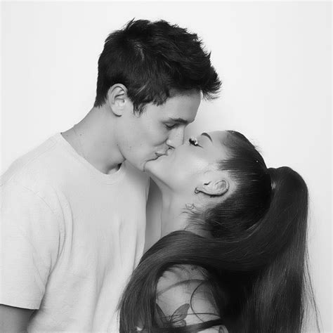 Ariana Grande Kisses Her Boyfriend Dalton Gomez In Birthday Party Pictures