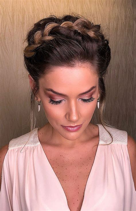 Crown Braid Hairstyle This Is The Perfect Bridesmaid Or Wedding And