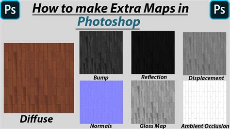 How To Make Extra Maps In Photoshop Create Maps For Vray In Photoshop