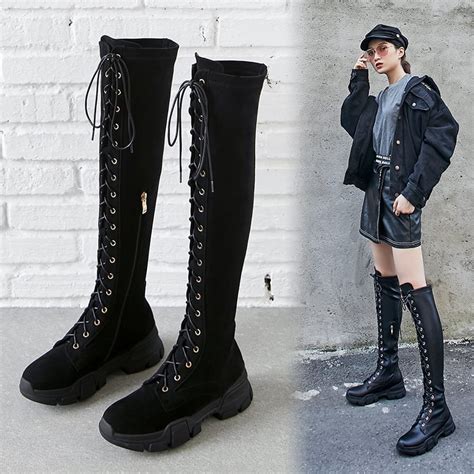 Best Lace Up Knee High Boots Are Easy To Style And Look Cool