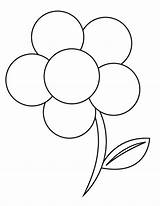 Flower Coloring Printable Flowers Blank Paper Templates Clipart Template Crumpled Wikihow Cliparts Clip Preschool Texture Pack Royalty Colouring Trend Library sketch template