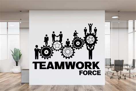 Teamwork Wall Decaloffice Wall Artteamwork Quote Wall Etsy In 2023