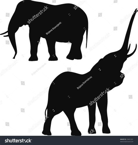 Elephants Stock Vector Royalty Free 23401291 Shutterstock