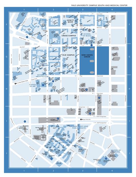 Yale University Campus Map Map Vectorcampus Map