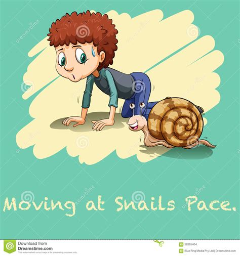 Man moving slowly on palms stock vector. Illustration of fonts - 58365404
