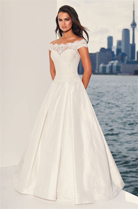 Dropped Waist Silk Wedding Dress Style 4842 Paloma Blanca In 2020