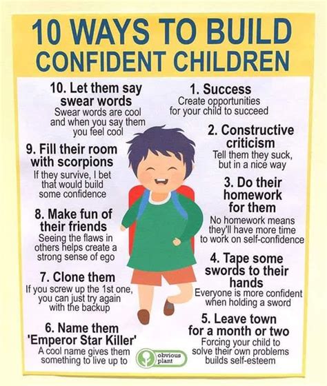 10 Ways To Build Confident Children Myconfinedspace