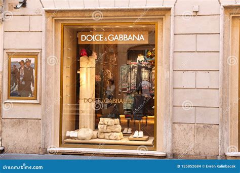 Dolce Gabbana Store In Via Condotti Rome Italy Editorial Stock Image