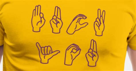 Fuck You In Sign Language Men’s Premium T Shirt Spreadshirt
