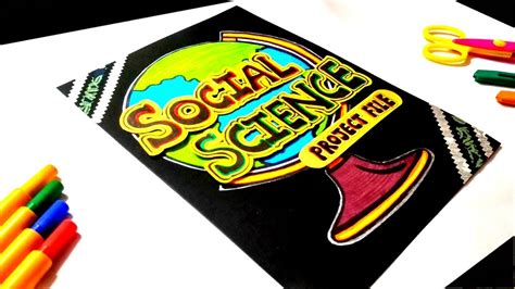 Social Science Project File Cover Page Design Ideas How To Make