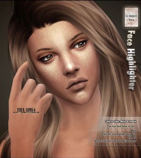 Tifa Sims Face Highlighter • Sims 4 Downloads Face Highlighter Sims