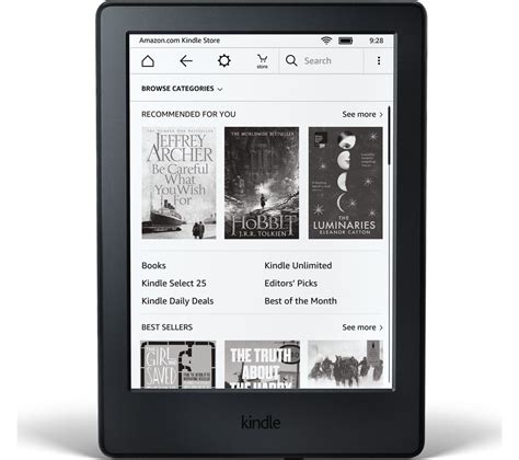buy kindle touch 6 ereader 2016 4 gb black free delivery currys