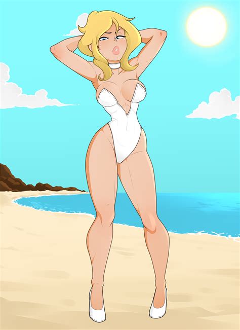 Rule 34 Beach Bikini Blonde Hair Clothed Cool World Female Female