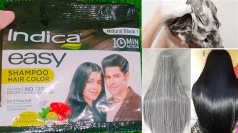 Indica Easy Hair Colour Shampoo Review Indica Easy Hair Colour How To