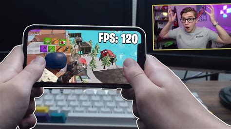 I Played Fortnite Mobile With 120fps Youtube