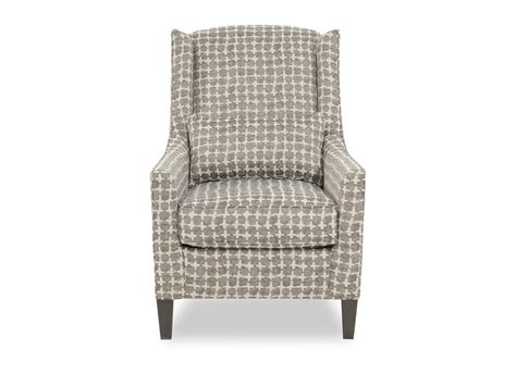 Seat cushion is a good firmness and quite comfortable. Patterned Contemporary 30" Wingback Accent Chair | Mathis ...