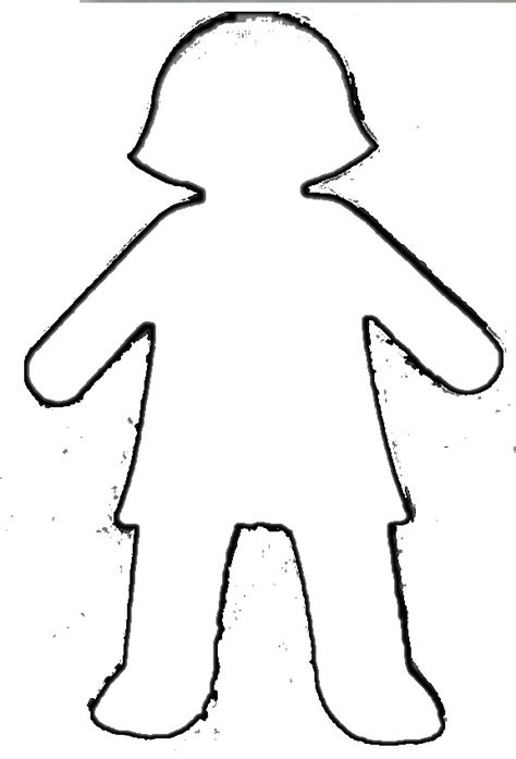 Female Body Outline Printable