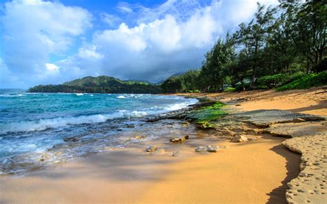 Haena Beach Kauai Hawaii Isl Desktop Background 598728 ...