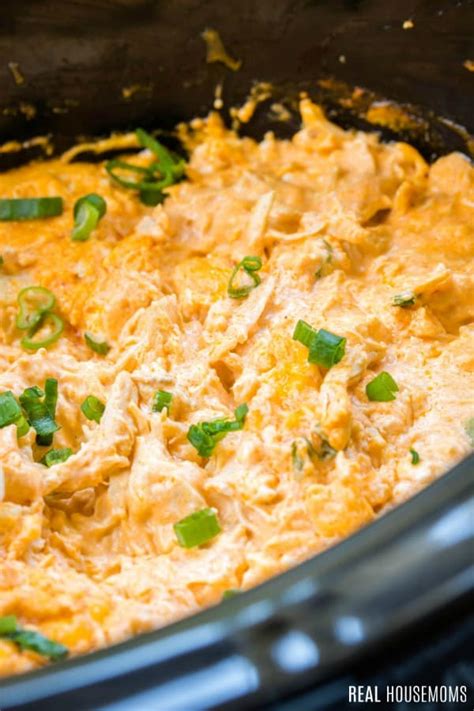 You can make it ahead in your slow cooker and it will be ready to enjoy for as long as you need it. Buffalo Chicken Dip in a Crock Pot ⋆ Real Housemoms