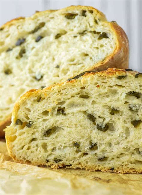 No Knead Jalapeño Cheddar Bread Recipe Chisel And Fork