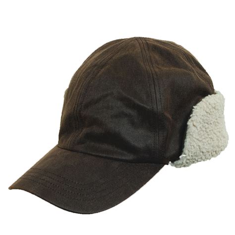 Weathered Cotton Winter Cap With Earflaps Explorer Hats