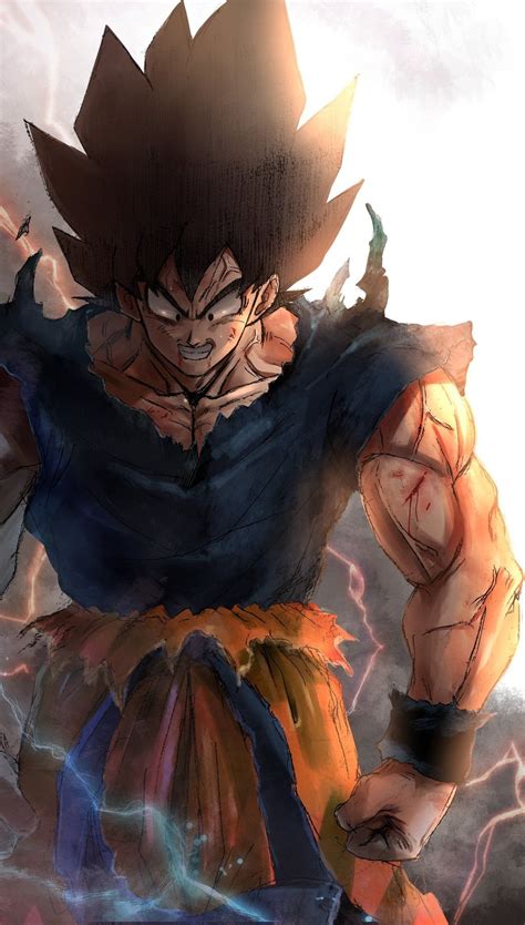 Stunning Goku Art Work By Greyfuku From Twitter Dbz Dragon Ball Gt