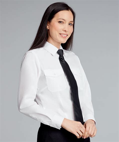Williams Ladies Pilot Long Short Sleeve Shirt Armstrong Aviation Clothing