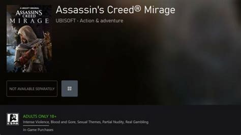 Is Assassin S Creed Mirage Rated Ao Adults Only Answered Gamepur