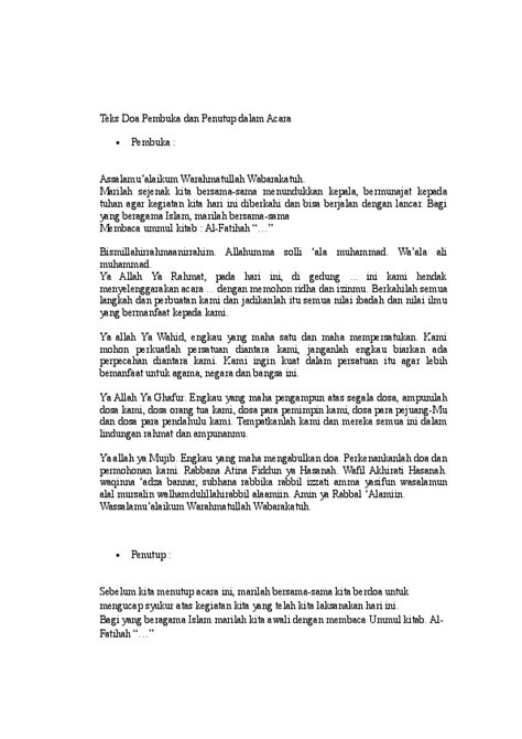 Dengan berdoa ketika pembukaan dan penutupan acara, maka kita berdoa terhadap kelancaran acara. Doa Islam Acara Resmi - Gambar Islami