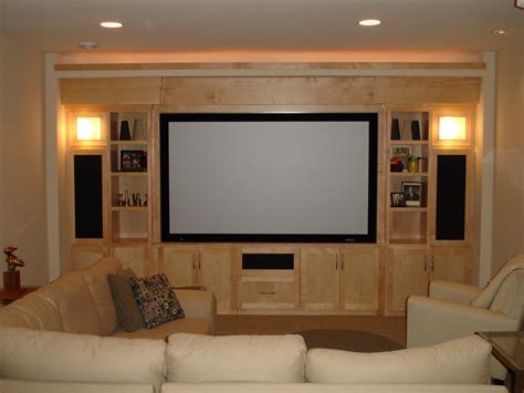 Built in entertainment center diy. custom-built-entertainment-center-projector | Living room ...