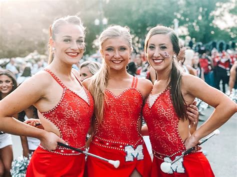 Feature Twirlers Ole Miss Band Ole Miss