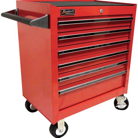 Homak Pro Series 27in 6 Drawer Rolling Tool Cabinet — 26 34inw X