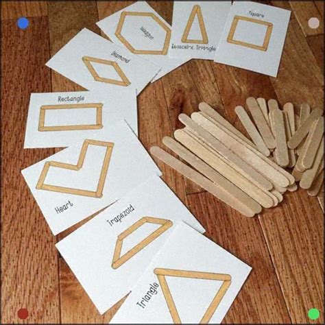 Building Shapes Popsicle Sticks Busy Bag By Keepingmykiddobusy