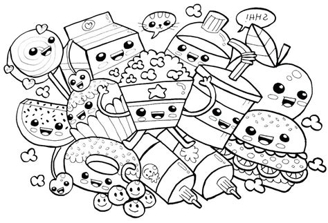 Here we have simple lovable characters with big glassy eyes that melt your heart. Tranh tô màu đồ ăn đẹp
