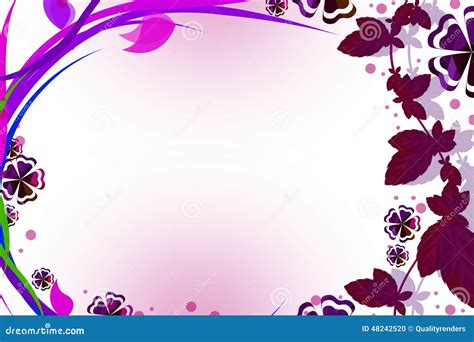 Pink Grape Wine Border Abstract Background Stock Illustration