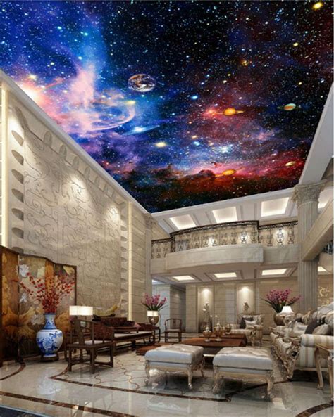 Space Galaxy Nebula Full Wall Ceiling Mural Photo Wallpaper Print Home
