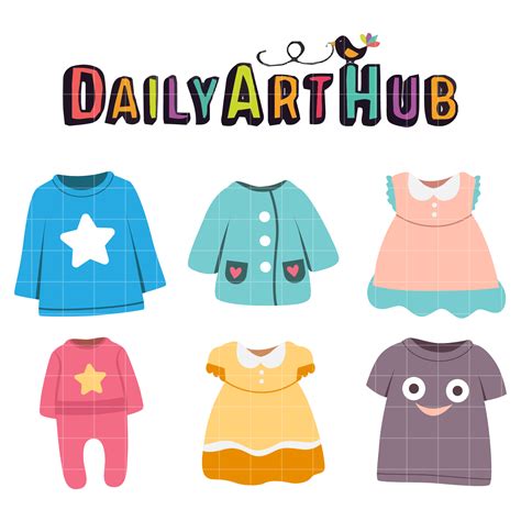 Baby Dress Clip Art Set Daily Art Hub Free Clip Art Everyday