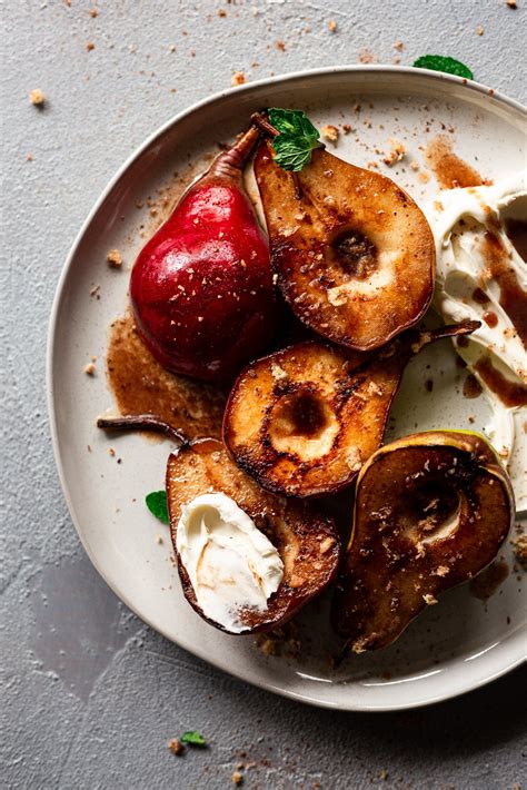 Roasted Pears With Honey Spiced Browned Butter A Simple Pantry