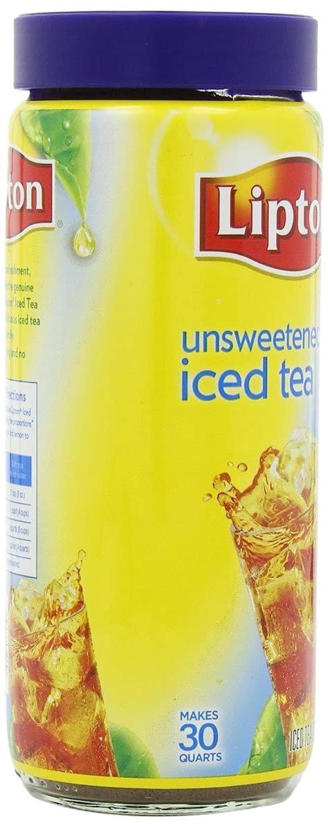 Lipton Unsweetened Iced Tea Mix 30 Qt 3 Ounce Pack Of 3 Ounce Pack