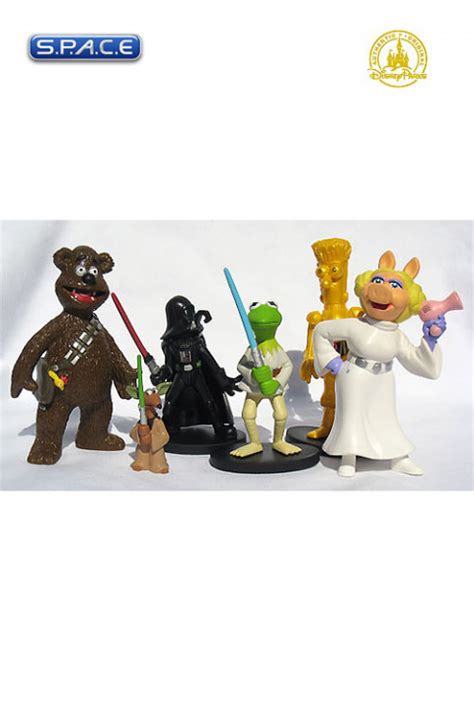 The Muppets As Star Wars Collectible Figure Pvc Set Disney Exclusive