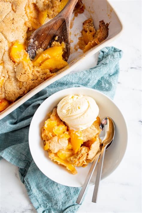 Frozen Peach Cobbler No Need To Thaw Your Frozen Peaches
