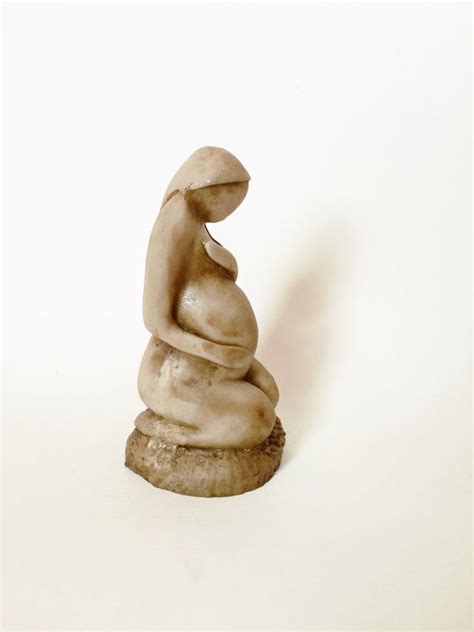 Pregnant Woman Expecting Mother Modern Sculpture Figure Modern Sculpture Figurative