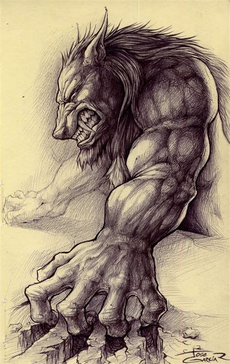 Pin By Judy Gail Herring On Werewolves Werewolf Art Werewolf Drawing