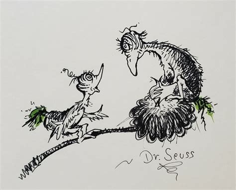 Dr Seuss Original Drawing Ink And Watercolor Ebay