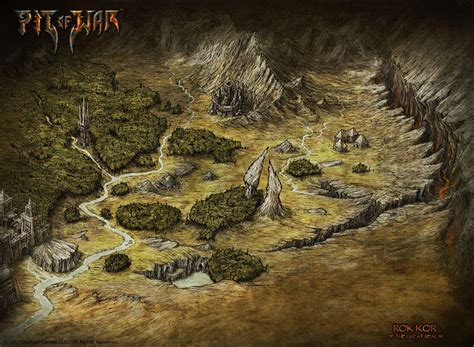 Pit Of War Fantasy Map Rokkor By Djekspek On Deviantart