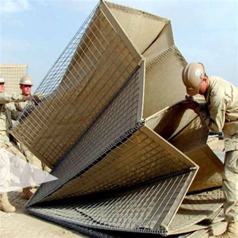 Galvanized Welded Gabion Box Flood Barrier Military Sand Wall Hesco