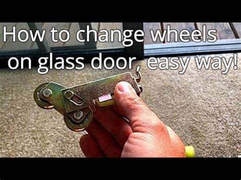 Replace the sliding glass door. How to replace rollers, wheels on sliding glass patio door ...