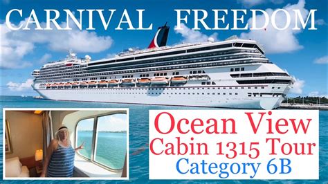 Carnival Freedom Ocean View Cabin Tour Youtube
