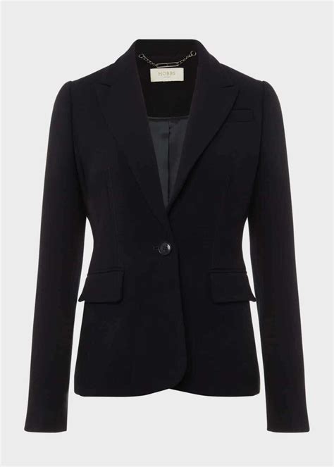 Clothing Hobbs Petite Mia Jacket Navy Hobbssalewear