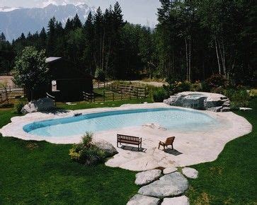 Zero Entry Pool Natural Rustic Pool Vancouver Alka Pool